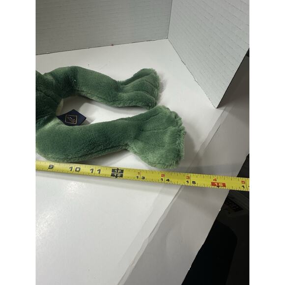 Vintage The Petting Zoo Plush Frog Green 18” Stuffed Animal Toy w/ Tag - Picture 5 of 6